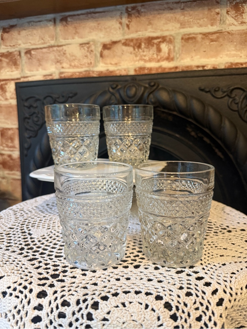 Set of 4 Vintage  Anchor Hocking Wexford Old Fashioned Whiskey Glasses